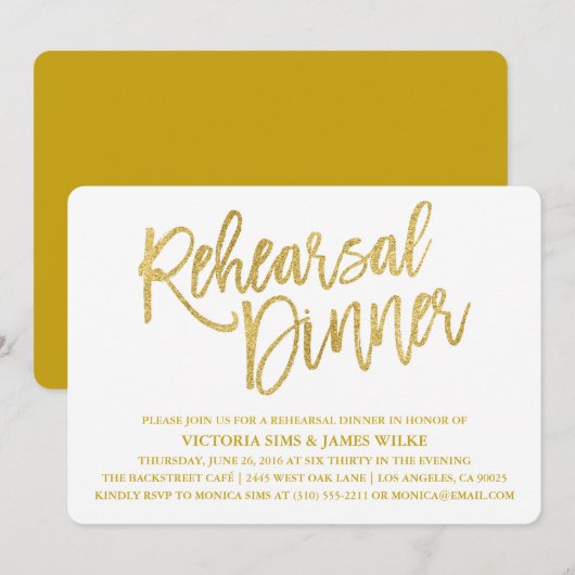 Stijlvolle kalligrafie repetitie voor binnenste ui kaart (Voorkant / Achterkant)