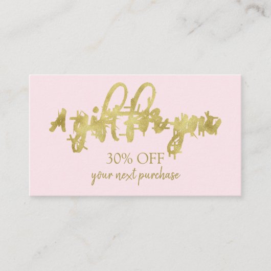 Stijlvolle kalligrafie Salon Makeup Kortenkaart Visitekaartje (Voorkant)