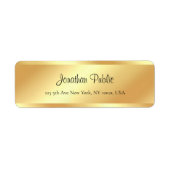 Stijlvolle kalligrafie Script Name Gold look Moder Etiket (Voorkant)