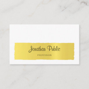 Stijlvolle kalligrafie Trendy gouden look minimali Visitekaartje