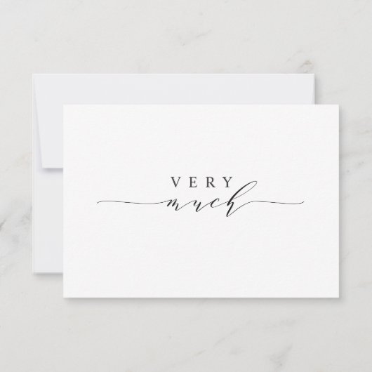 Stijlvolle kalligrafie Woensdag Foto Hartelijk dan Bedankkaart (Achterkant)