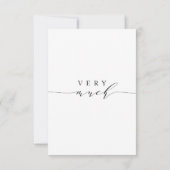 Stijlvolle kalligrafie Woensdag Foto Hartelijk dan Bedankkaart (Achterkant)