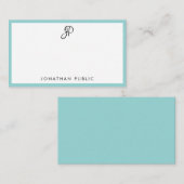 Stijlvolle kalligrafiemonogram Minimale Sjabloon (Voorkant / Achterkant)