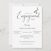 Stijlvolle kalligrafiëntreeks kaart (Voorkant)