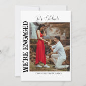 Stijlvolle kalligrafiëntreeks kaart (Voorkant)