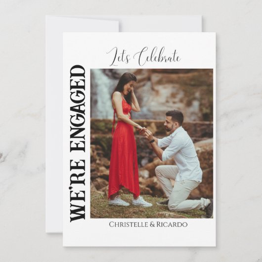 Stijlvolle kalligrafiëntreeks kaart (Voorkant)