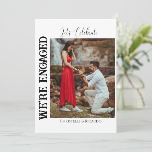 Stijlvolle kalligrafiëntreeks kaart (Staand voorkant)