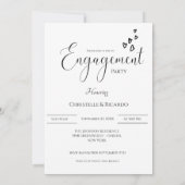 Stijlvolle kalligrafiëntreeks kaart (Achterkant)