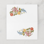 Stijlvolle Kalocsai bloemen Plaatskaartje (Buitenkant ongevouwen)