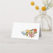 Stijlvolle Kalocsai bloemen Plaatskaartje (Achterkant)