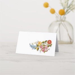 Stijlvolle Kalocsai bloemen Plaatskaartje