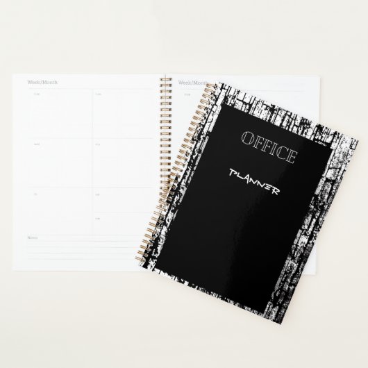 Stijlvolle Kantoor in zwart-wit Planner (Display)