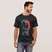 Stijlvolle kat astronaut t-shirt (Voorkant volledig)