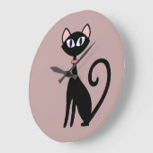 Stijlvolle kat-thema wandklokken (Hoek)