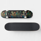 Stijlvolle Kattenkleuren op Black Frieze Persoonlijk Skateboard (Horizontaal)