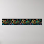 Stijlvolle Kattenkleuren op Black Frieze Poster (Voorkant)