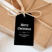 Stijlvolle kerst | Black Holiday Cadeaulabel
