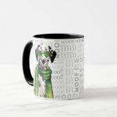 Stijlvolle kerst Dalmatische hond Mok (Voorkant links)