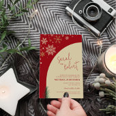 Stijlvolle kerst foto boog bruiloft save the date