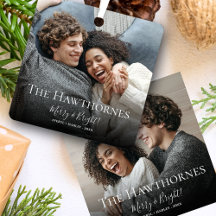 Stijlvolle Kerst Minimal Schattige Leuk Paar 2 Fot