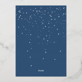 Stijlvolle kerst winter rendieren Waterverf Folie Uitnodiging (Achterkant)