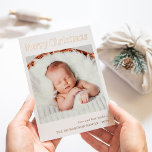 Stijlvolle kerst | Zwart-wit één foto goud Folie Feestdagenkaart<br><div class="desc">Deze minimalistische,  echte gouden folie vakantiepas is voorzien van ultramoderne gouden typografie met de tekst "Vrolijk kerstfeest",  met uw favoriete persoonlijke foto voor een unieke,  elegante en stijlvolle uitstraling.</div>