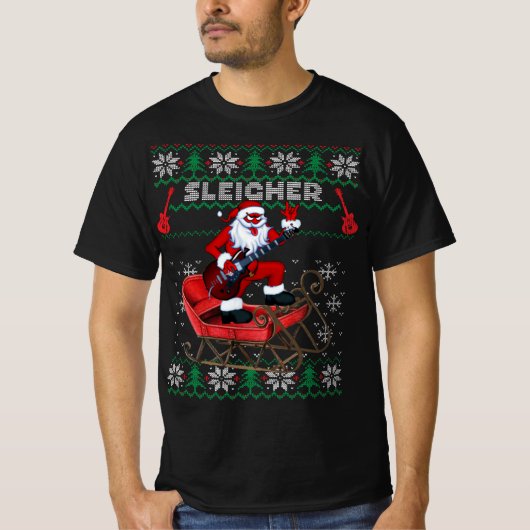 Stijlvolle kerstbeker design t-shirt (Voorkant)