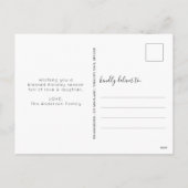 Stijlvolle kerstbladeren Foliage Berry Foto Feestdagenkaart (Achterkant)