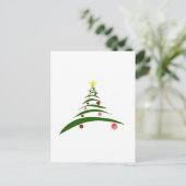 Stijlvolle kerstboom feestdagenkaart (Staand voorkant)