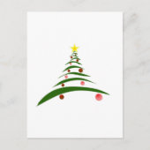 Stijlvolle kerstboom feestdagenkaart (Voorkant)