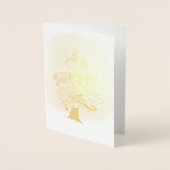 Stijlvolle kerstboom folie kaarten (Voorkant)