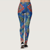 Stijlvolle kerstboom Jewel Bling Lapis Lazuli Leggings (Achterkant)