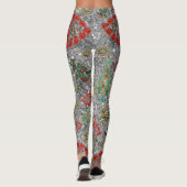 Stijlvolle kerstboom Jewel Bling Silver Leggings (Achterkant)