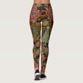 Stijlvolle kerstboom Jewel Bling Tiger Iron Leggings (Achterkant)
