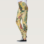 Stijlvolle kerstboom Jewel Bling Yellow Leggings (Links)