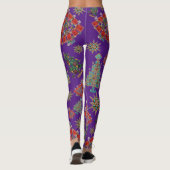 Stijlvolle kerstboom juweel Bling Leggings (Achterkant)