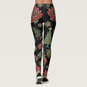 Stijlvolle kerstboom juweel Bling Leggings (Achterkant)