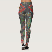 Stijlvolle kerstboom juweel Bling Leggings (Achterkant)