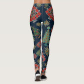 Stijlvolle kerstboom juweel Bling Leggings (Achterkant)