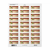 Stijlvolle Kerstboom, Kerstcadeaus Etiket (Full Sheet)