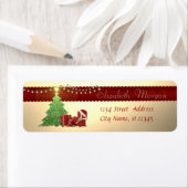 Stijlvolle kerstboom, kerstcadeautjes etiket (Insitu)