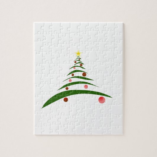 Stijlvolle Kerstboom Legpuzzel (Verticaal)