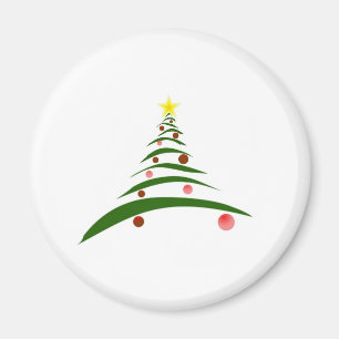 Stijlvolle kerstboom magneet