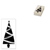 Stijlvolle kerstboom rubberen kunststempel rubberstempel (Gestempeld)