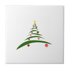 Stijlvolle Kerstboom Tegeltje