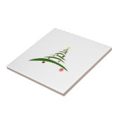 Stijlvolle Kerstboom Tegeltje (Zijkant)