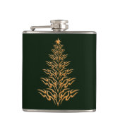 Stijlvolle kerstboomfles heupfles (Voorkant)