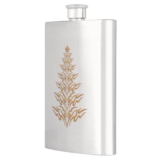 Stijlvolle kerstboomfles heupfles (Links)