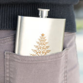 Stijlvolle kerstboomfles heupfles (Voorbeeld)