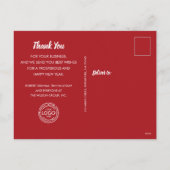 Stijlvolle kerstboomhandel feestdagenkaart (Achterkant)